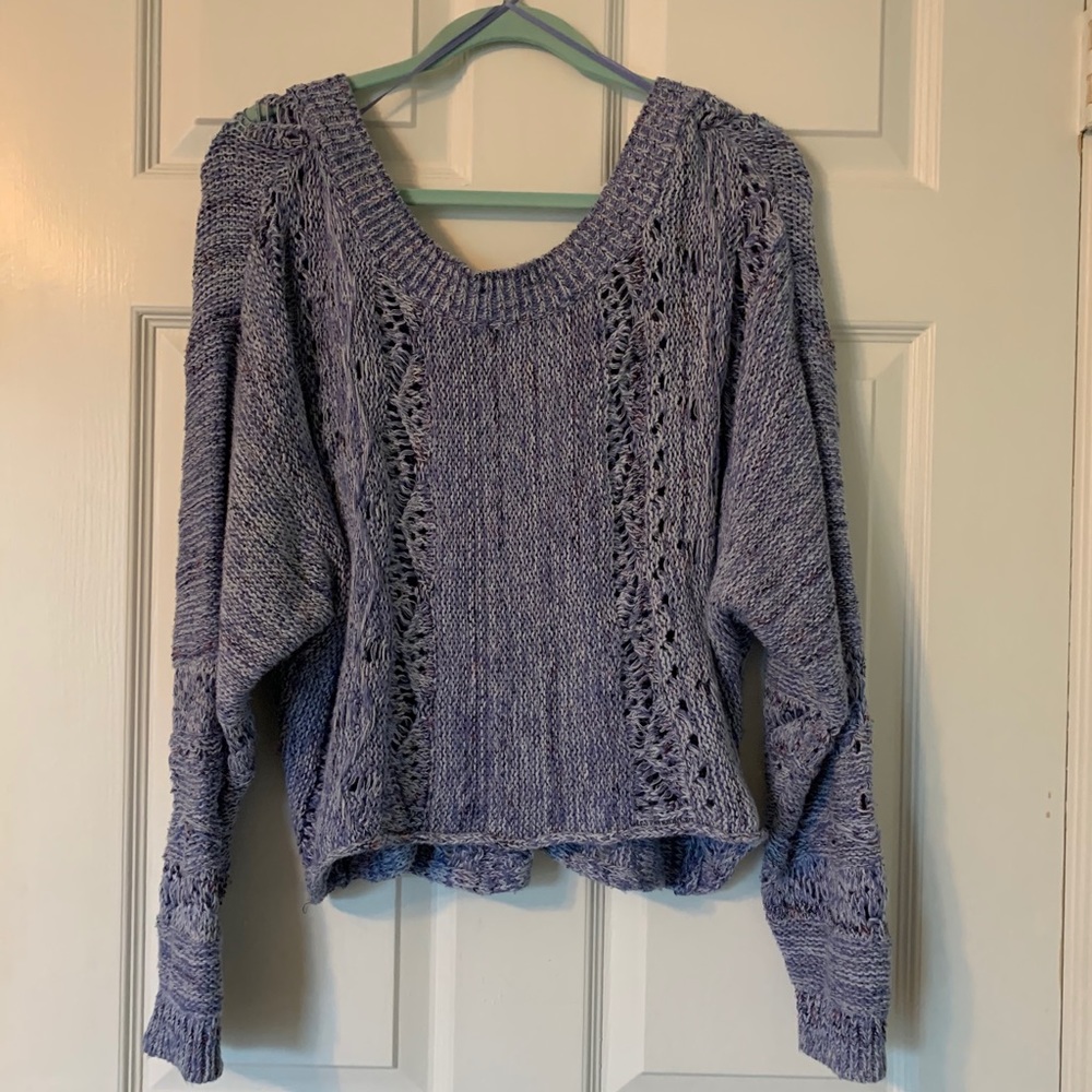 Melrose and Market blue V neck sweater Sz Small